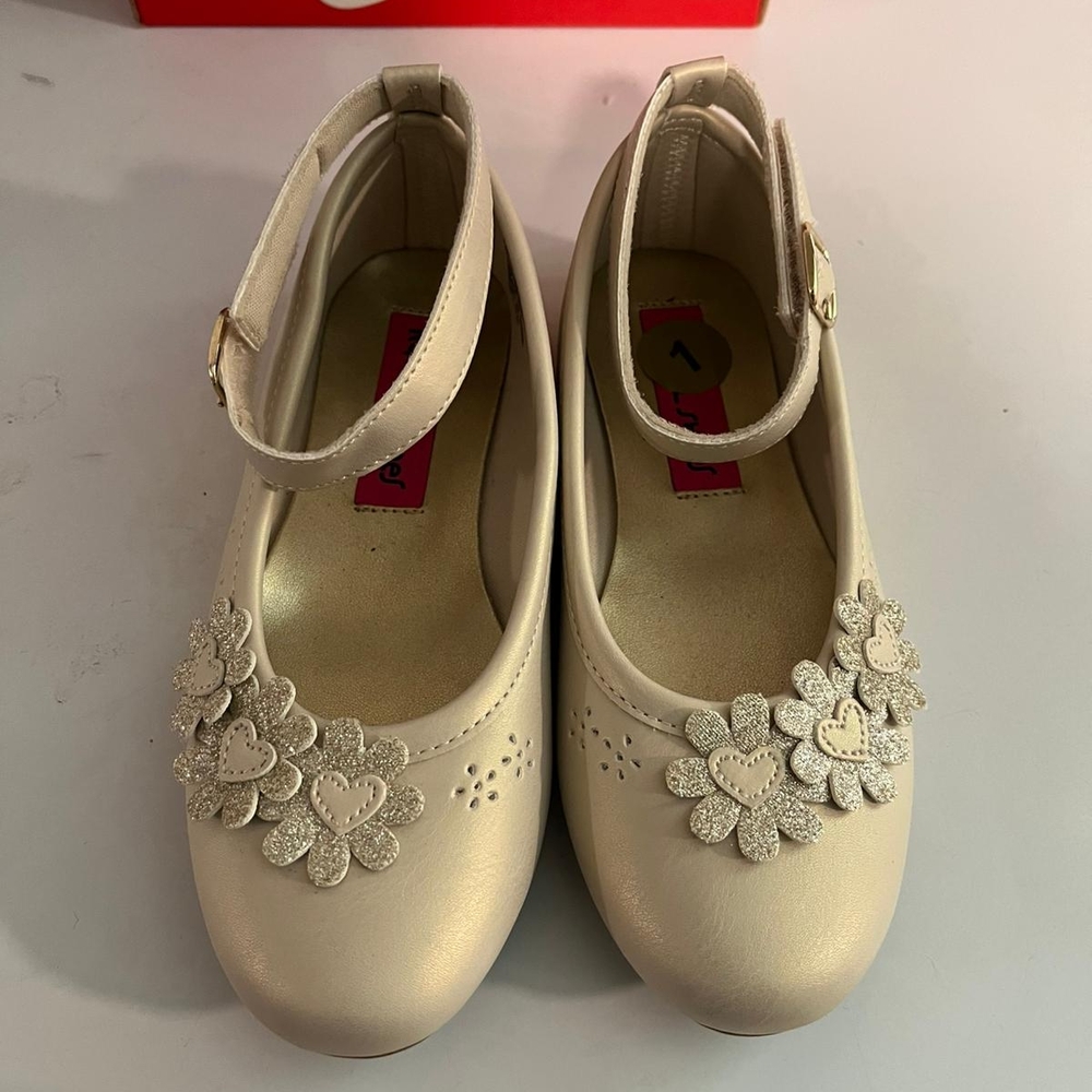Rachel Shoes Cream Floral Mary Janes